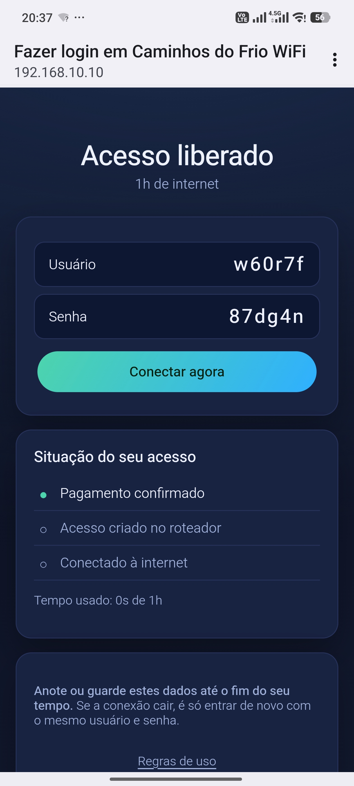 Sistema de Venda de Internet